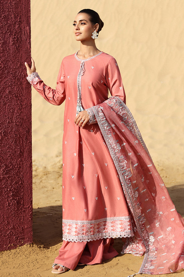 Cross Stitch | Eid Lawn 24 | MULBERRY BLUSH - by - Libasekhas UK - Registered Vendor of : Cross Stitch - 100% Original Designer Dresss