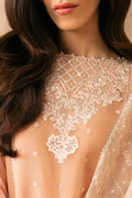 Cross Stitch | Luxe Atelier 24 | CORAL CASCADE - by - Libasekhas UK - Registered Vendor of : Cross Stitch - 100% Original Designer Dresss