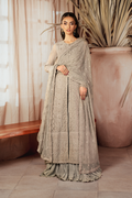 Iznik | Chiffon Kari | ICK-08 Embroidered Chiffon - by - Libasekhas UK - Registered Vendor of : Iznik - 100% Original Designer Dresss