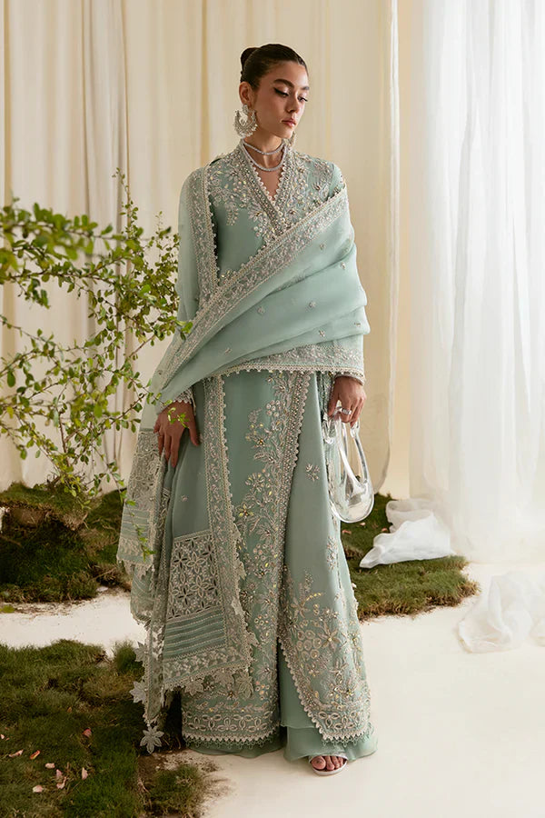 Suffuse | Freeshia Formals | Mint Angrakha - by Libasekhas - Registered Vendor of : Suffuse - 100% Original Designer Dress