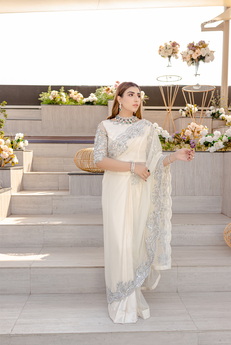 Ayesha and Usman | Celestial Night | Fleurine - by - Libasekhas UK - Registered Vendor of : Ayesha and Usman - 100% Original Designer Dresss