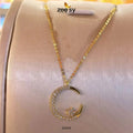 Chandi Moon Pendant (Silver 925) - by - Libasekhas UK - Registered Vendor of : Zeesy - 100% Original Designer Dresss