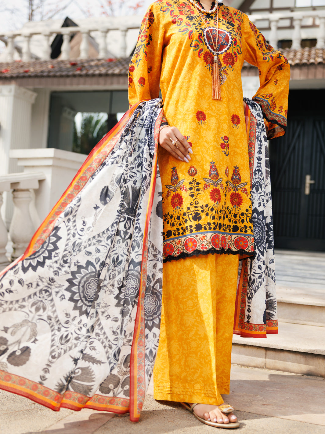 Almirah | Traditional Tale | ALP-3PS-2114 - by - Libasekhas UK - Registered Vendor of : Hoorain Designer Wear - 100% Original Designer Dresss
