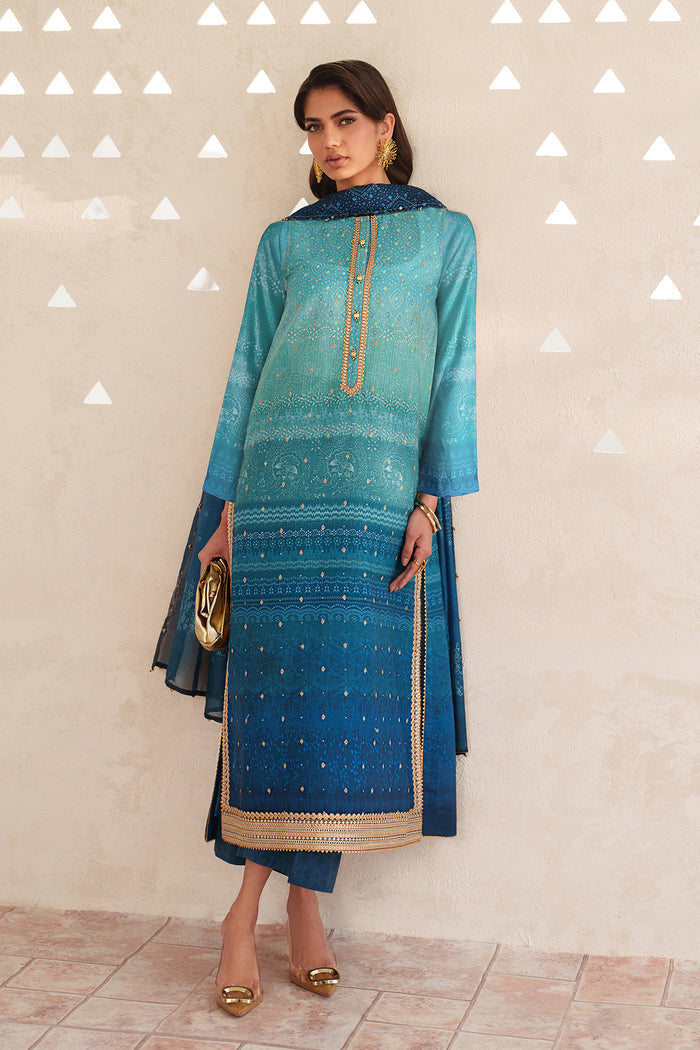 Baroque | Luxury Pret Summer | UF-4400 - by Libasekhas UK - Registered Vendor of : Baroque - 100% Original Designer Dress