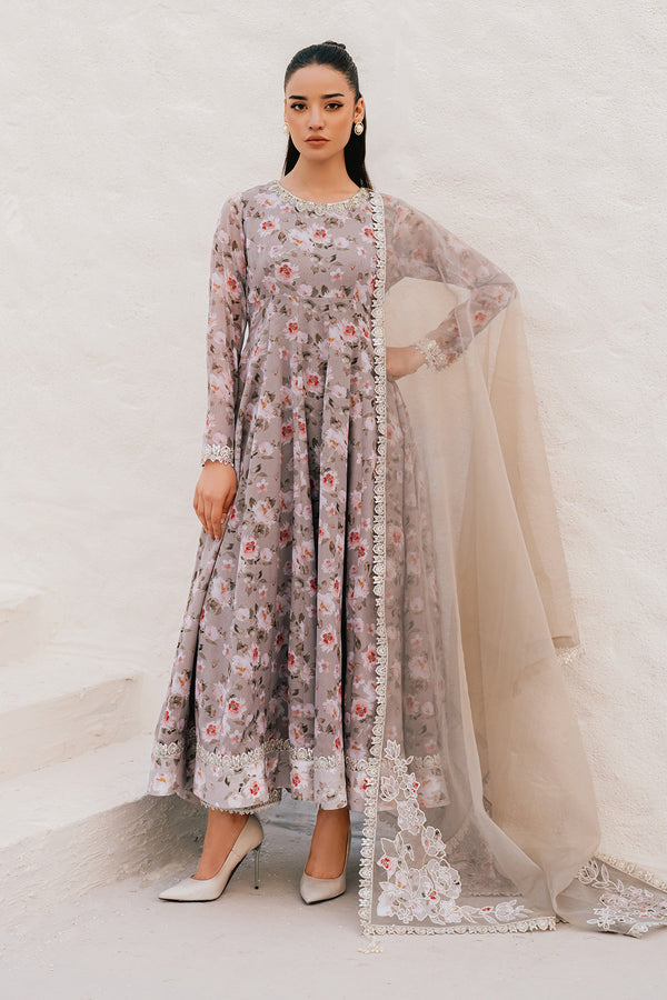 Baroque | Luxury Pret 25 | EMBROIDERED CHIFFON PR-1090 - by Libasekhas UK - Registered Vendor of : Baroque - 100% Original Designer Dress