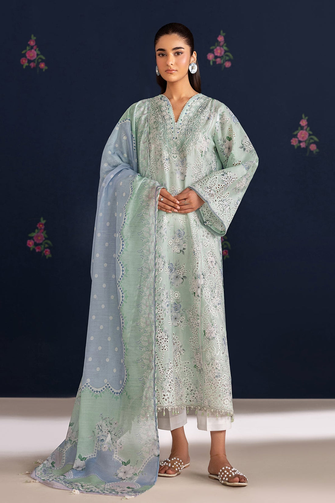 Baroque | Luxury Summer Pret | UF-4469 - by Libasekhas UK - Registered Vendor of : Baroque - 100% Original Designer Dress