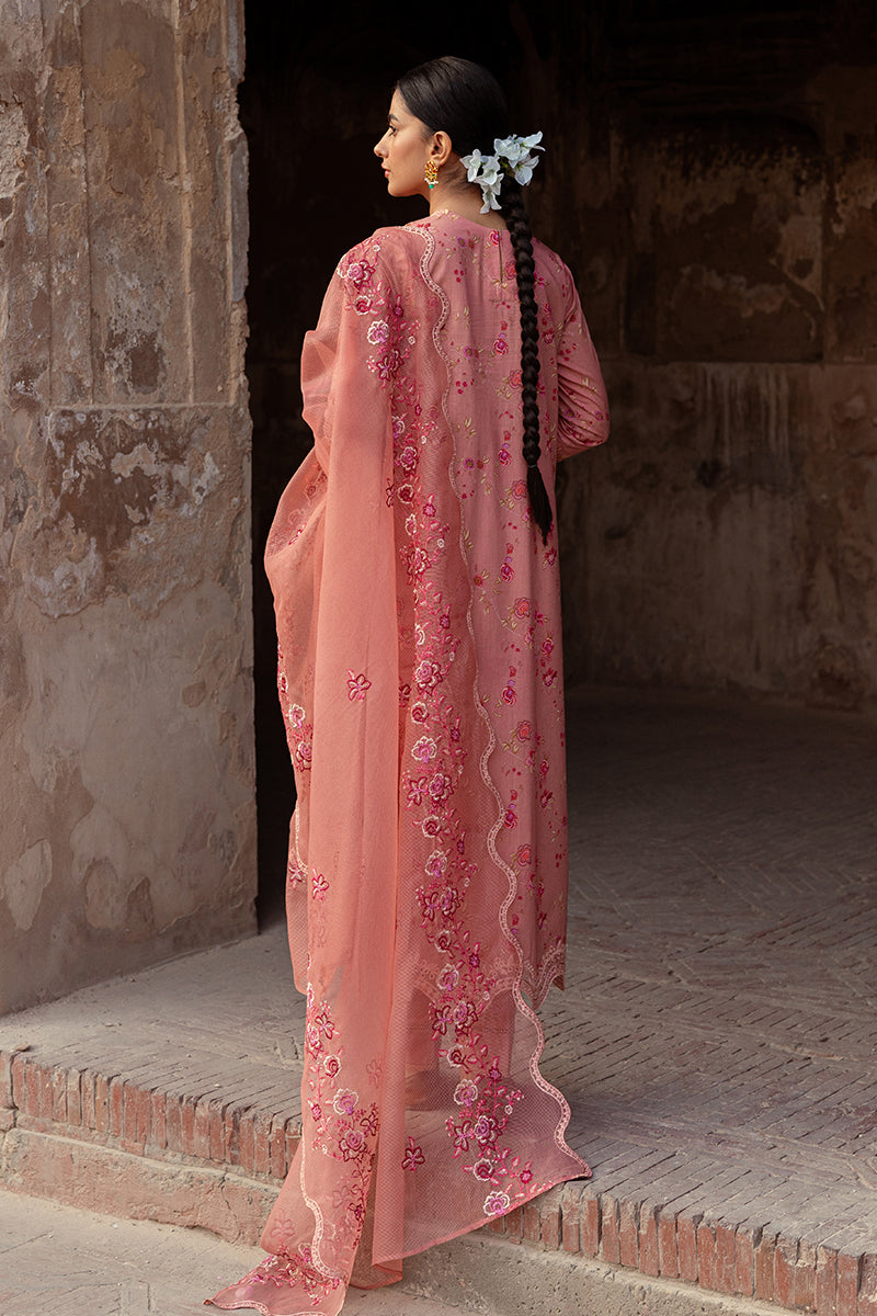 Cross Stitch | Premium Lawn 24 | APRICOT CHARM - by - Libasekhas UK - Registered Vendor of : Cross Stitch - 100% Original Designer Dresss