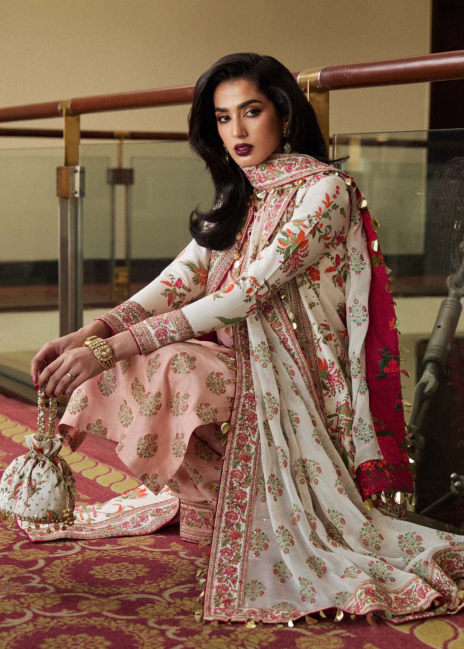 Hussain Rehar | Luxury Pret SS 24 | Aaji - by - Libasekhas UK - Registered Vendor of : Hussain Rehar - 100% Original Designer Dresss