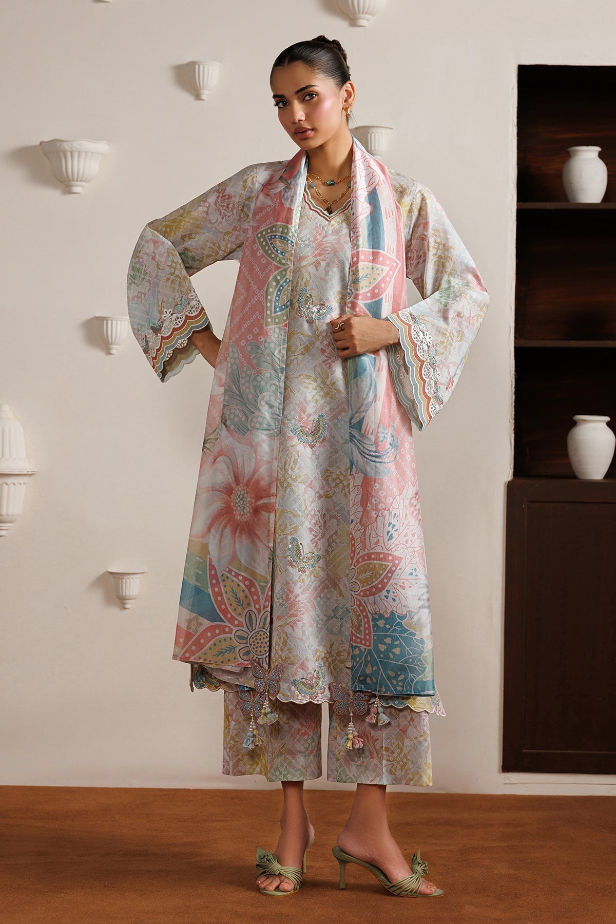 Baroque | Luxury Summer Pret | UF-4526 - by Libasekhas UK - Registered Vendor of : Baroque - 100% Original Designer Dress
