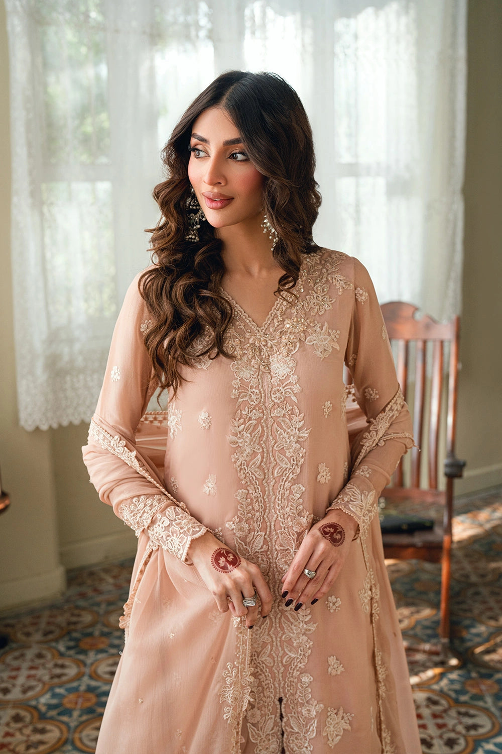 Azure | Eid Drop | Cosmic Blush - by Libasekhas UK - Registered Vendor of : Azure - 100% Original Designer Dress