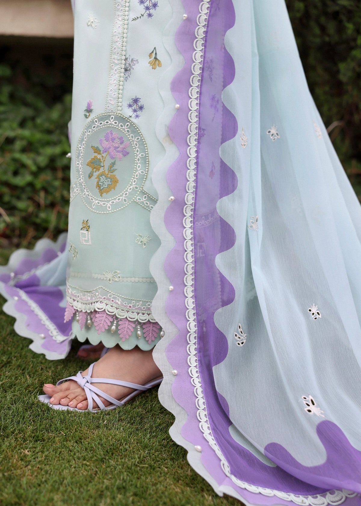 Sardinia | Embroidered Lawn Edit 26 | Misty Morning - by Libasekhas UK - Registered Vendor of : Sardinia - 100% Original Designer Dress