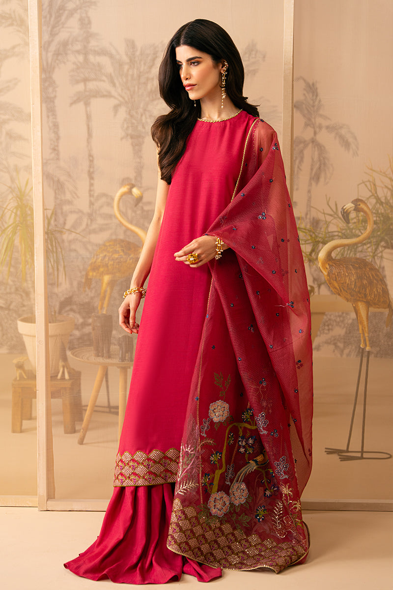 Cross Stitch | Luxe Atelier 24 | ROSY TWILIGHT - by - Libasekhas UK - Registered Vendor of : Cross Stitch - 100% Original Designer Dresss