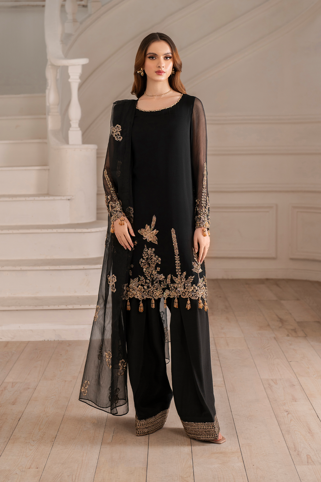Iznik I Festive Formal I UE-417 Embroidered Chiffon - by Libasekhas UK - Registered Vendor of : Iznik - 100% Original Designer Dress