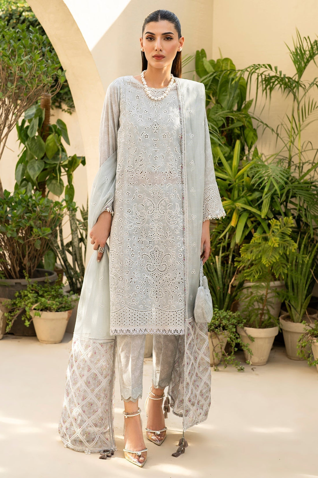 Jazmin | Irish Lawn SS 24 | D2 - by - Libasekhas UK - Registered Vendor of : Jazmin - 100% Original Designer Dresss