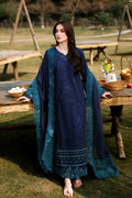 Azure | Luxury Lawn 26 | Blueberry - by Libasekhas UK - Registered Vendor of : Azure - 100% Original Designer Dress