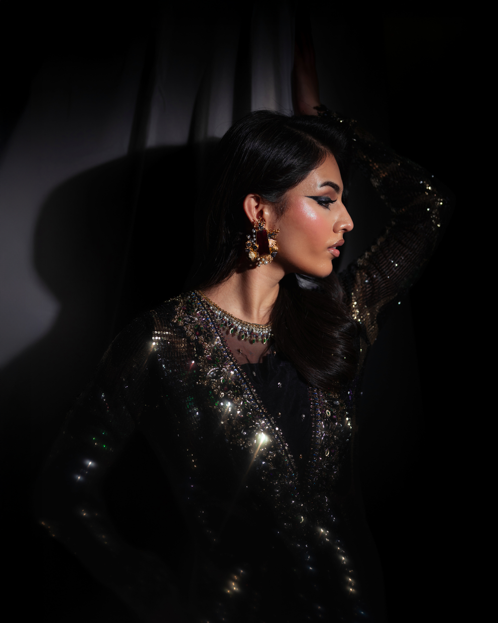 Vasal | Zyra Luxe Pret 26 | Midnight dazzle - by Libasekhas UK - Registered Vendor of : Vasal - 100% Original Designer Dress