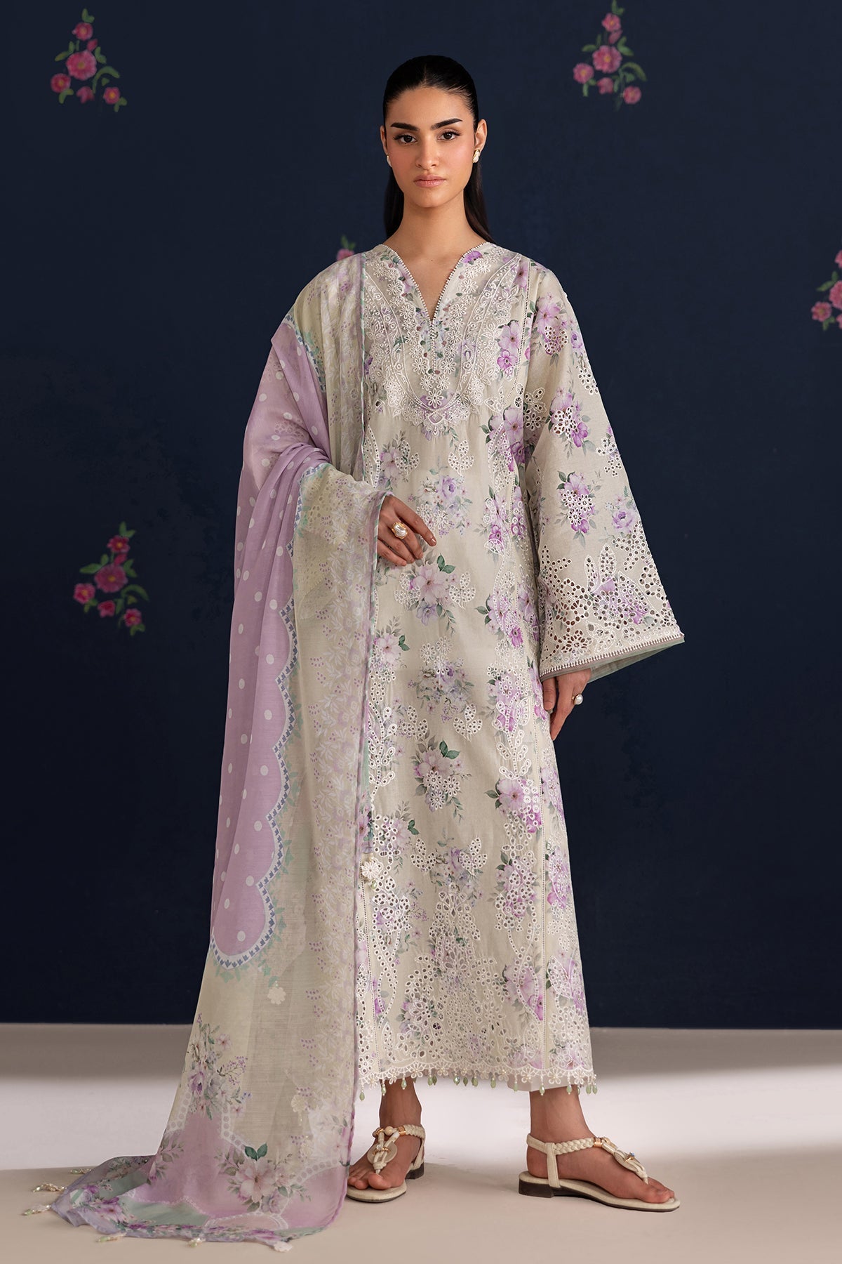 Baroque | Luxury Summer Pret | UF-4470 - by Libasekhas UK - Registered Vendor of : Baroque - 100% Original Designer Dress
