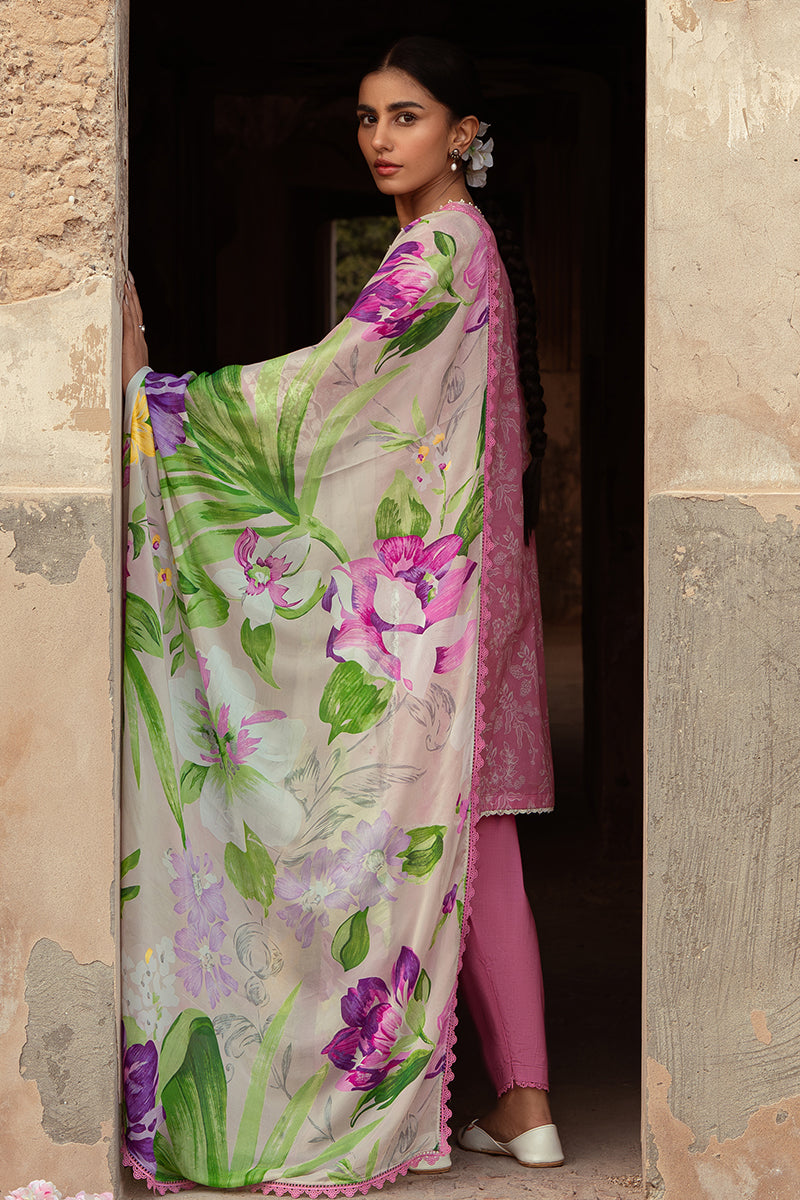 Cross Stitch | Premium Lawn 24 | CORAL FLORET - by - Libasekhas UK - Registered Vendor of : Cross Stitch - 100% Original Designer Dresss