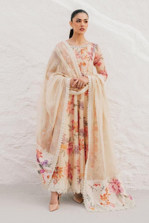 Baroque | Luxury Pret 25 | EMBROIDERED COTTON PATTI PR-1091 - by Libasekhas UK - Registered Vendor of : Baroque - 100% Original Designer Dress