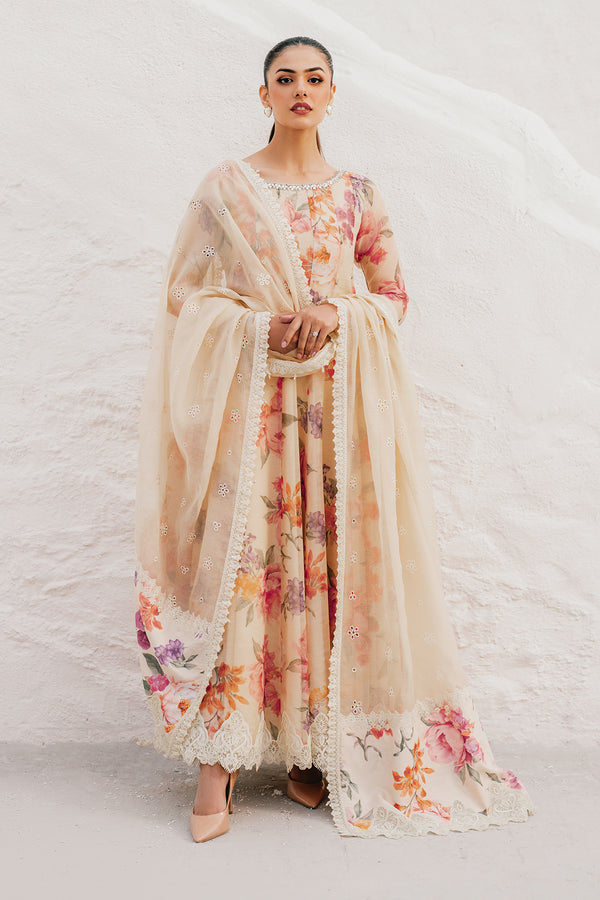 Baroque | Luxury Pret 25 | EMBROIDERED COTTON PATTI PR-1091 - by Libasekhas UK - Registered Vendor of : Baroque - 100% Original Designer Dress