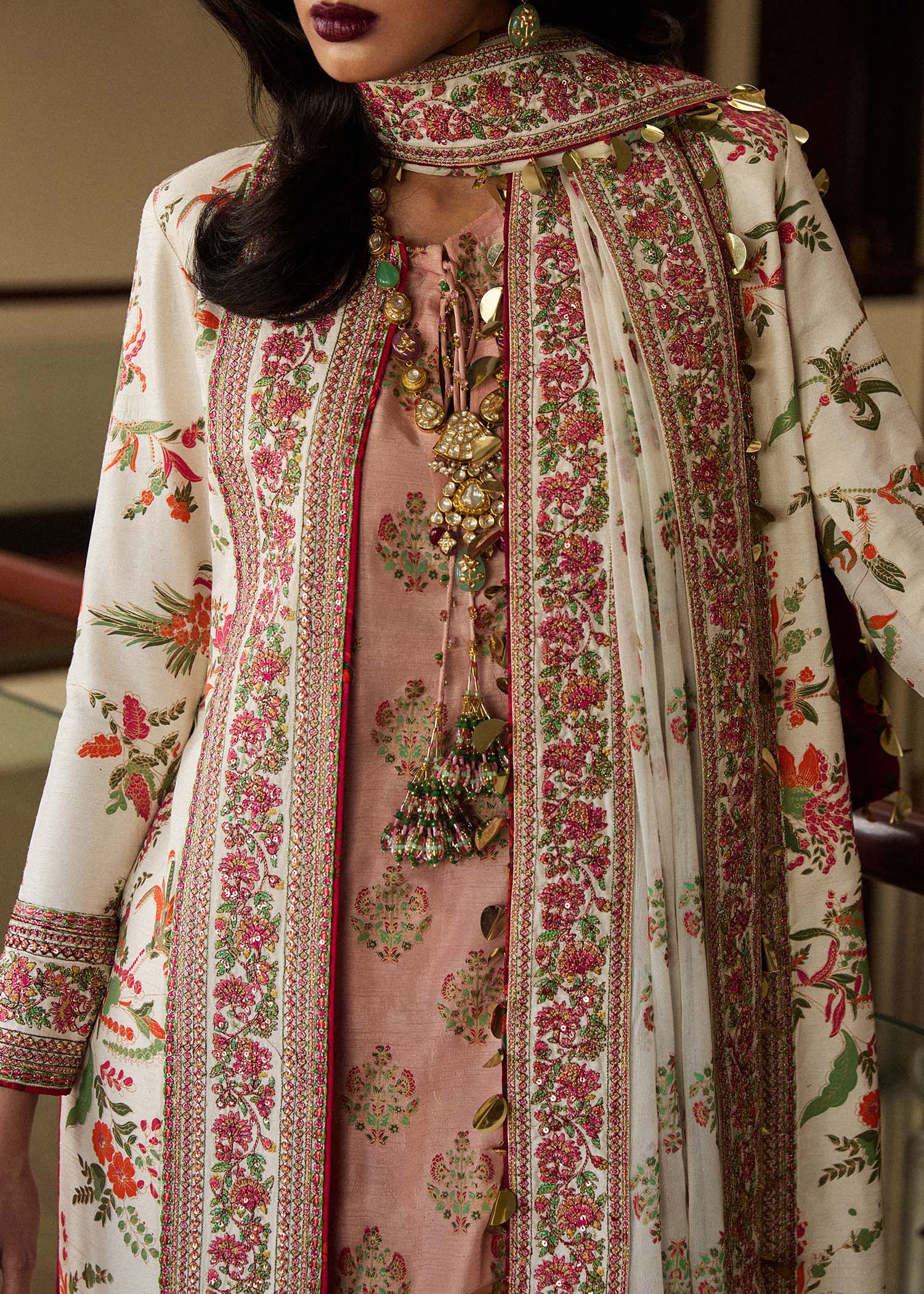 Hussain Rehar | Luxury Pret SS 24 | Aaji - by - Libasekhas UK - Registered Vendor of : Hussain Rehar - 100% Original Designer Dresss