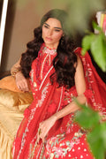 Maryam Hussain | Luxury Lawn 26 | Crimson - by Libasekhas UK - Registered Vendor of : Maryam Hussain - 100% Original Designer Dress