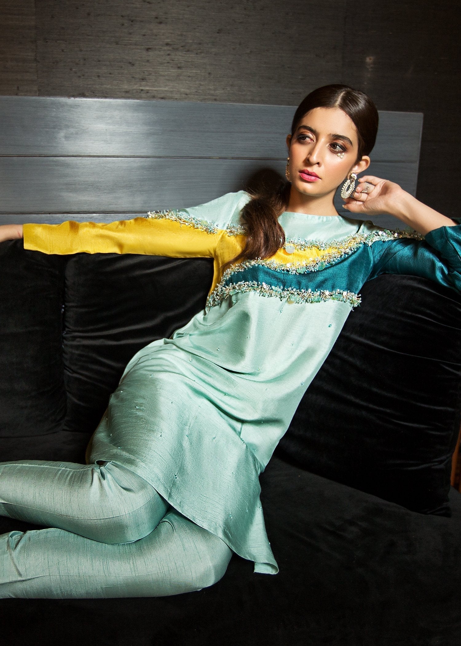Hana | Serendipity Ready to Wear | Lemongrass Play - by - Libasekhas UK - Registered Vendor of : Hana - 100% Original Designer Dresss