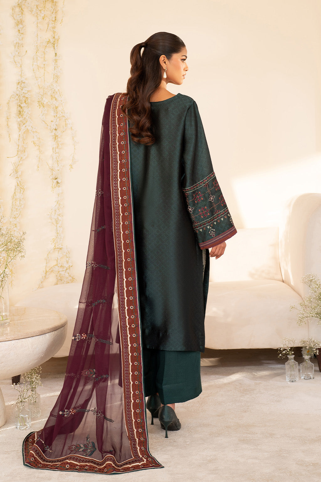 Iznik | Festive Formal | UE-435 Embroidered Pure silk - by Libasekhas UK - Registered Vendor of : Iznik - 100% Original Designer Dress