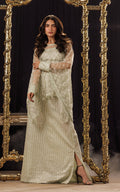 Threads and Motifs | Formal Dresses 25 | Net Embroidered Cape With Tube And Skirt - by Libasekhas UK - Registered Vendor of : Threads and Motifs - 100% Original Designer Dress
