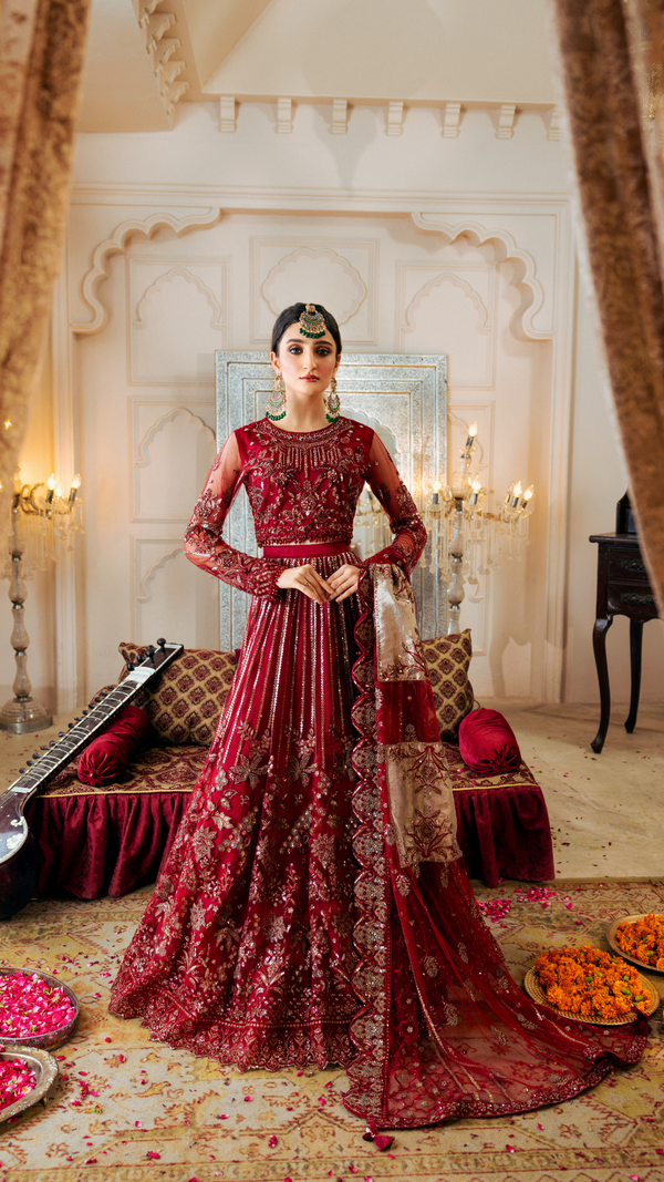 Zebtan | Zircon Wedding Formals | ANARKALI ZQ-09 - by - Libasekhas UK - Registered Vendor of : Zebtan - 100% Original Designer Dresss
