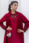 Chic Ophicial | Aarzu Luxe Pret | Ruby Veil - by Libasekhas UK - Registered Vendor of : Chic Ophicial - 100% Original Designer Dress