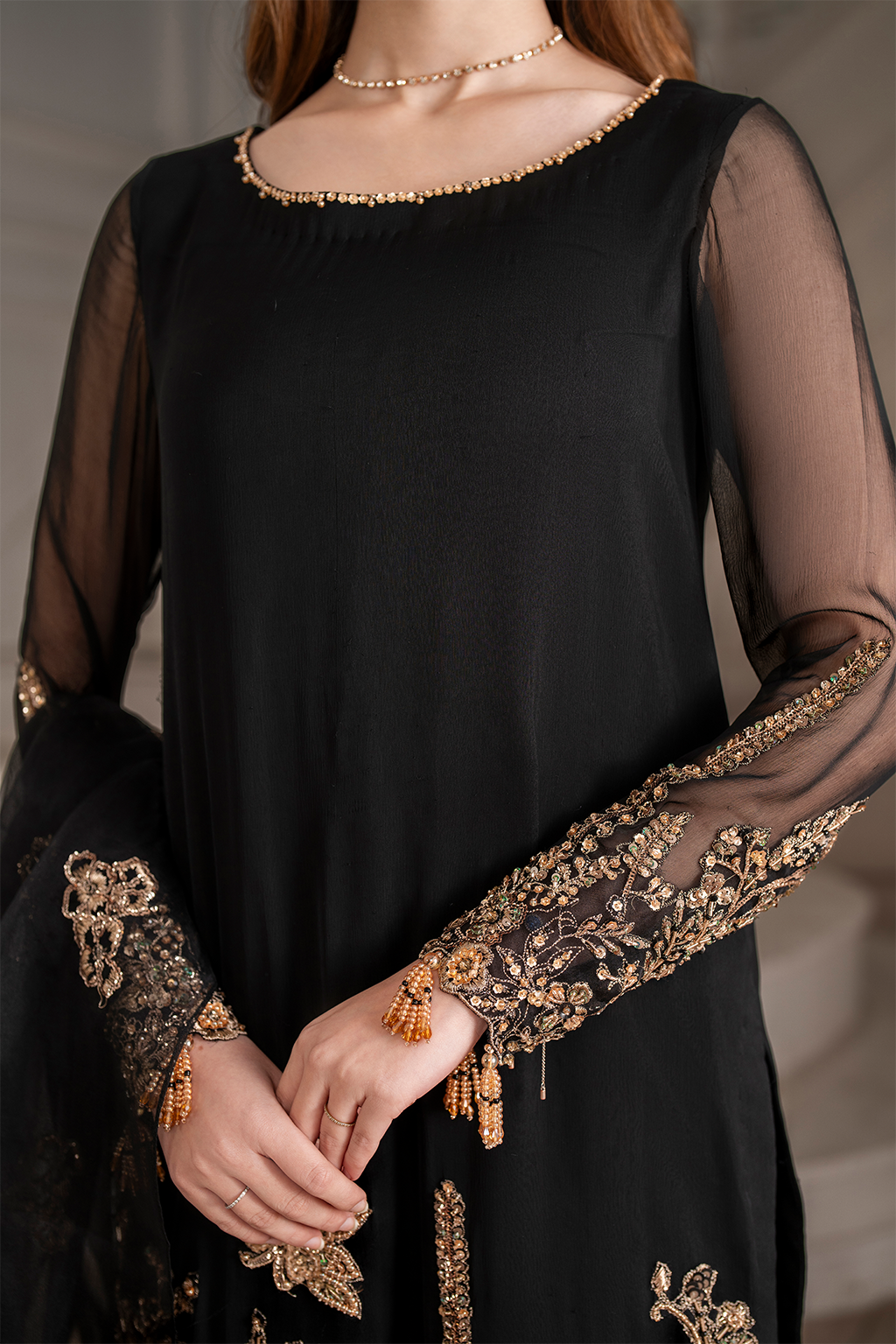 Iznik I Festive Formal I UE-417 Embroidered Chiffon - by Libasekhas UK - Registered Vendor of : Iznik - 100% Original Designer Dress