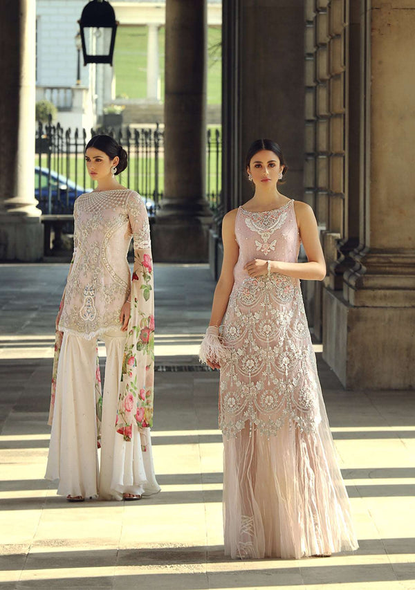 Layla Chatoor | Luxury Pret | Tunic With Lehenga - by Libasekhas UK - Registered Vendor of : Layla Chatoor - 100% Original Designer Dress