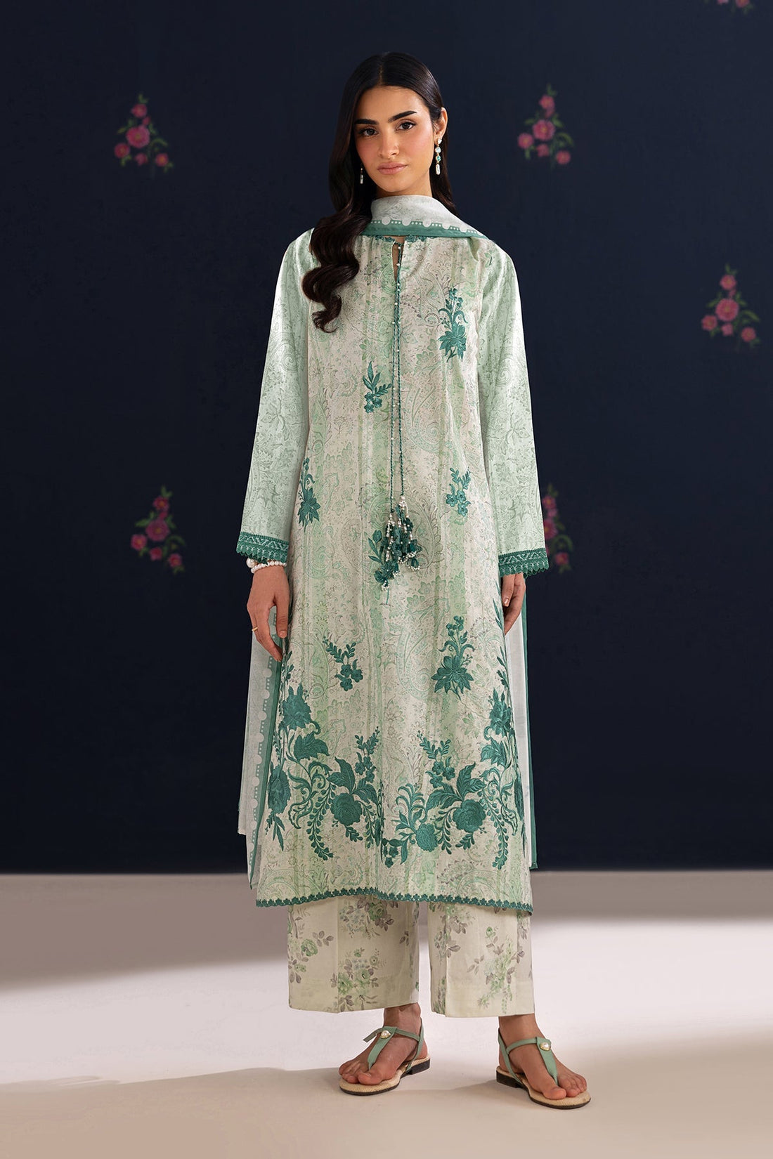 Baroque | Luxury Summer Pret | UF-4456 - by Libasekhas UK - Registered Vendor of : Baroque - 100% Original Designer Dress