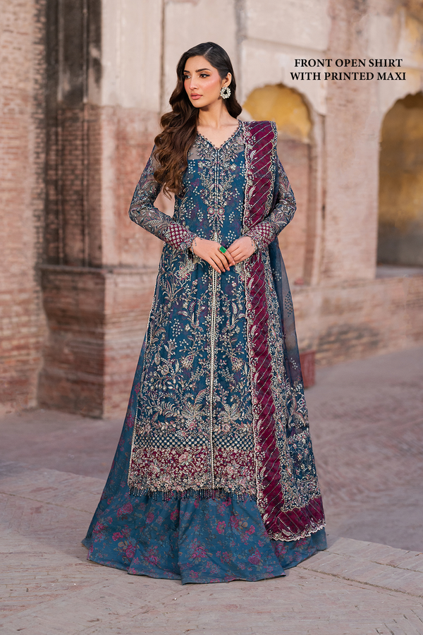 Iznik | Luxury Chiffon | ILC-03 - by - Libasekhas UK - Registered Vendor of : Iznik - 100% Original Designer Dresss