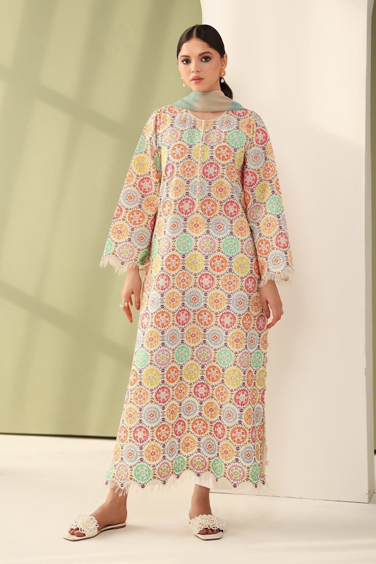 Baroque | Eid Printique | EMBROIDERED PRINTED LAWN UF-4178 - by - Libasekhas UK - Registered Vendor of : Baroque - 100% Original Designer Dresss