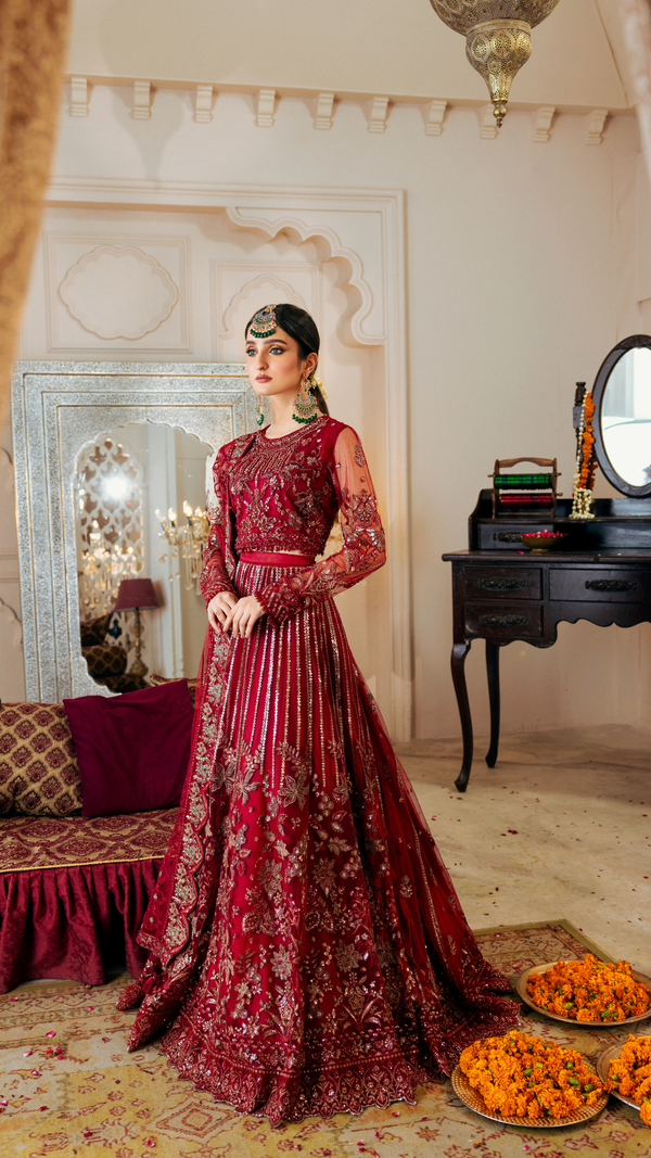 Zebtan | Zircon Wedding Formals | ANARKALI ZQ-09 - by - Libasekhas UK - Registered Vendor of : Zebtan - 100% Original Designer Dresss