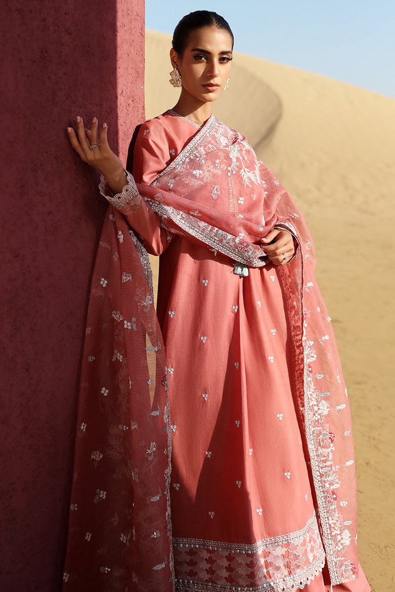 Cross Stitch | Eid Lawn 24 | MULBERRY BLUSH - by - Libasekhas UK - Registered Vendor of : Cross Stitch - 100% Original Designer Dresss