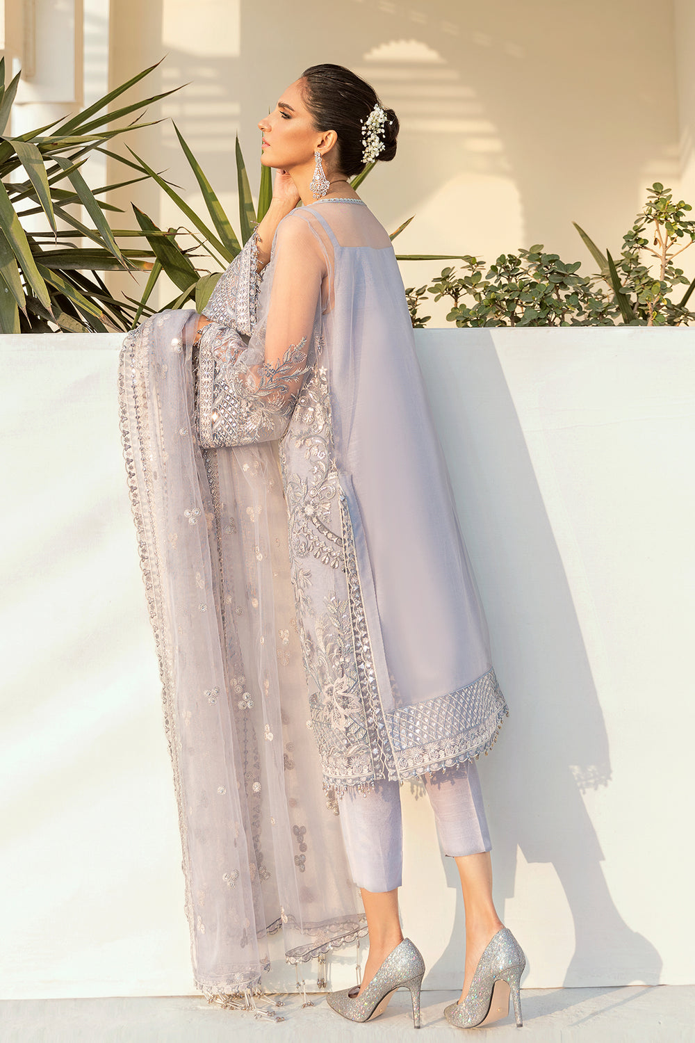 Baroque | Formals Collection | EMBROIDERED NET UF-74 - by Libasekhas UK - Registered Vendor of : Baroque - 100% Original Designer Dress