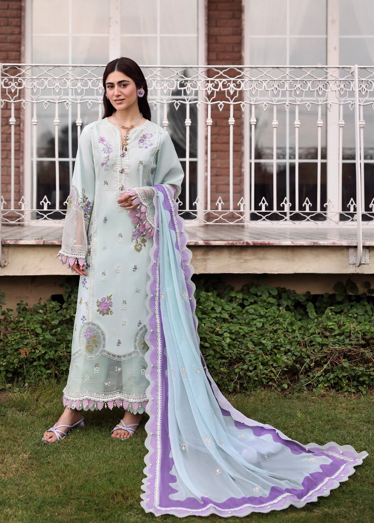 Sardinia | Embroidered Lawn Edit 26 | Misty Morning - by Libasekhas UK - Registered Vendor of : Sardinia - 100% Original Designer Dress