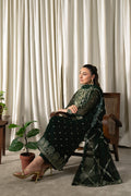 Neeshay | Ready to Wear Chiffon | RTW-CHFN-04 Green - by Libasekhas UK - Registered Vendor of : Neeshay - 100% Original Designer Dress