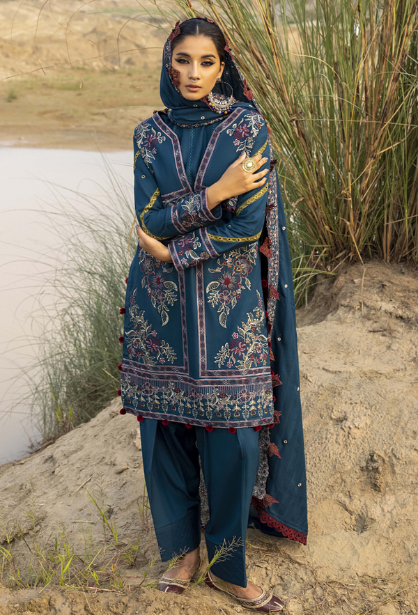 Humdum I Sierra Wool I Sierra-D03 - by Libasekhas UK - Registered Vendor of : Humdum - 100% Original Designer Dress