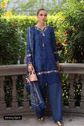 Noor by Saadia Asad | Eid Luxury Schiffli Laserkari 25 | D10- Royal Blue - by - Libasekhas UK - Registered Vendor of : Noor by Saadia Asad - 100% Original Designer Dresss