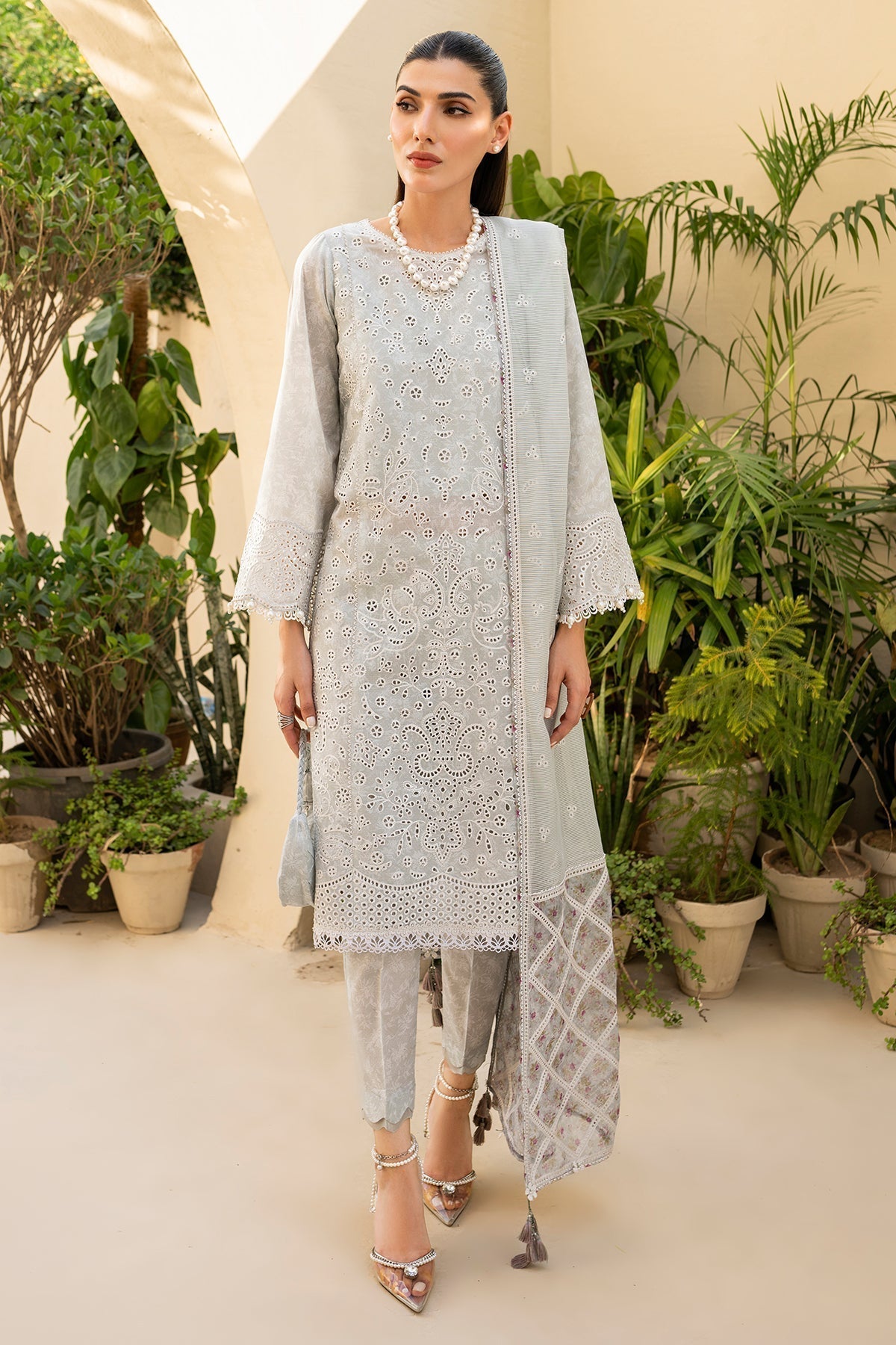 Jazmin | Irish Lawn SS 24 | D2 - by - Libasekhas UK - Registered Vendor of : Jazmin - 100% Original Designer Dresss
