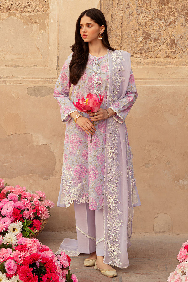 Cross Stitch | Premium Lawn 24 | LILAC DREAM - by - Libasekhas UK - Registered Vendor of : Cross Stitch - 100% Original Designer Dresss