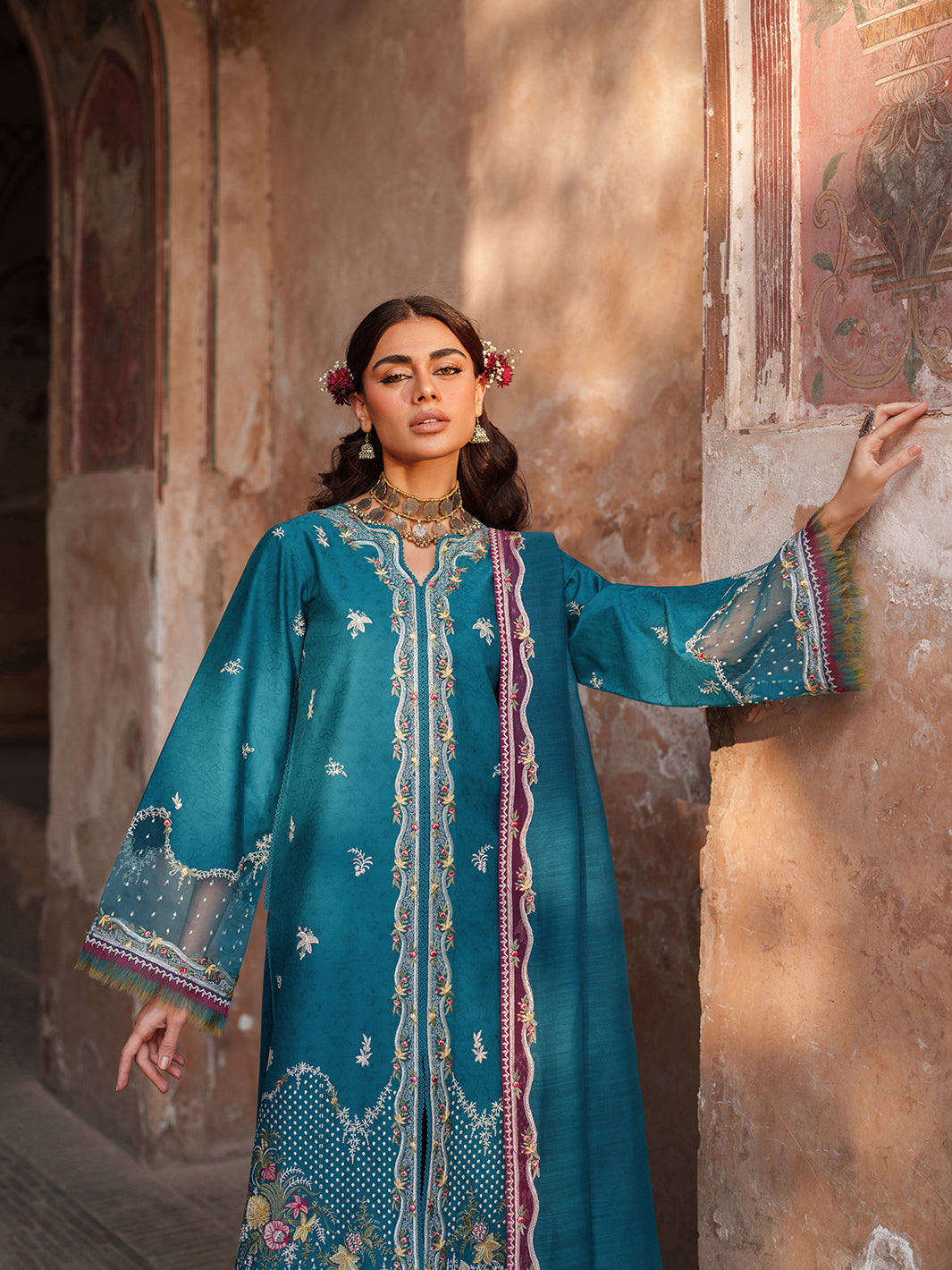 Binilyas | Suroor Eid Pret 26 | 243-B - by Libasekhas UK - Registered Vendor of : Bin Ilyas - 100% Original Designer Dress