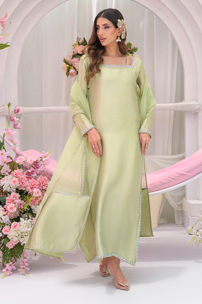 Chic Ophicial | The Maison Duo | Sage Èlan - by Libasekhas UK - Registered Vendor of : Chic Ophicial - 100% Original Designer Dress