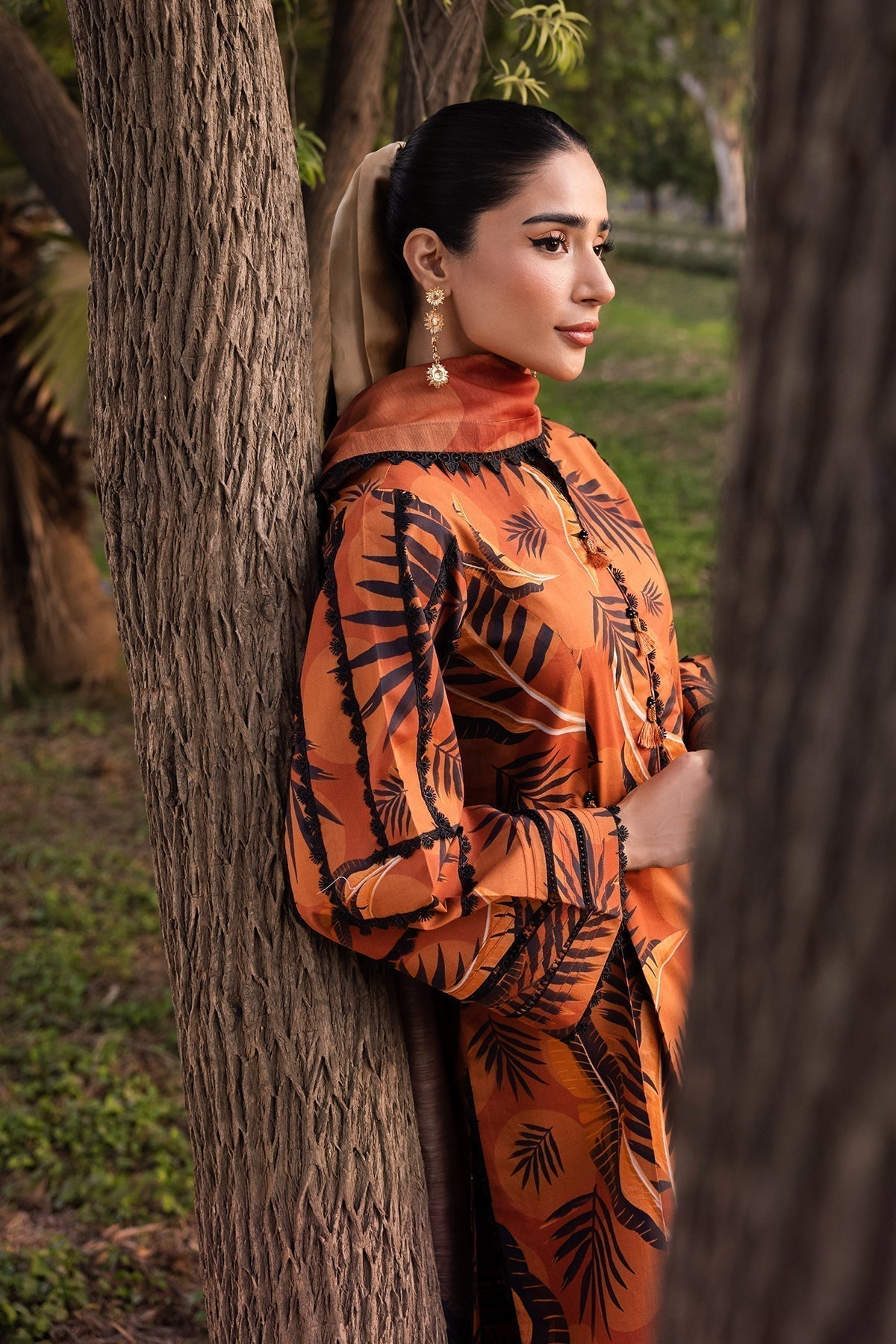 Alizeh | Sheen Lawn Prints 24 | MARIGOLD - by - Libasekhas UK - Registered Vendor of : Alizeh - 100% Original Designer Dresss