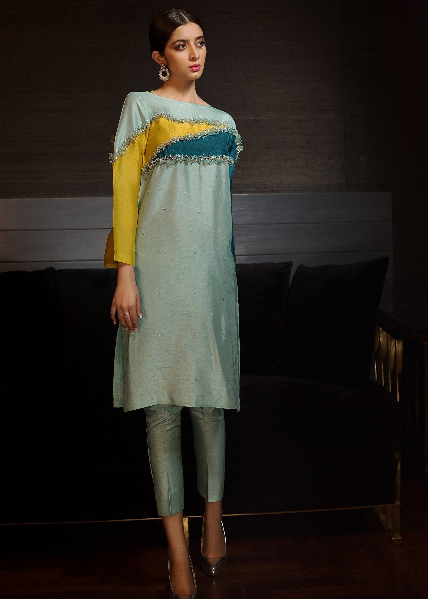 Hana | Serendipity Ready to Wear | Lemongrass Play - by - Libasekhas UK - Registered Vendor of : Hana - 100% Original Designer Dresss