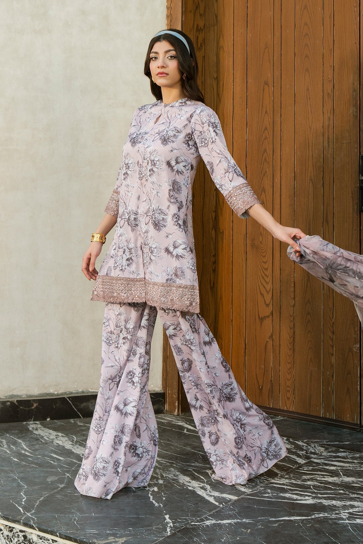 Fahad Hussayn | Lawn Banger | Allium Bloom - by - Libasekhas UK - Registered Vendor of : Erum Khan - 100% Original Designer Dresss
